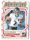 Bijan Robinson Donruss - Dominators DOM-BRN 2025 Atlanta Falcons