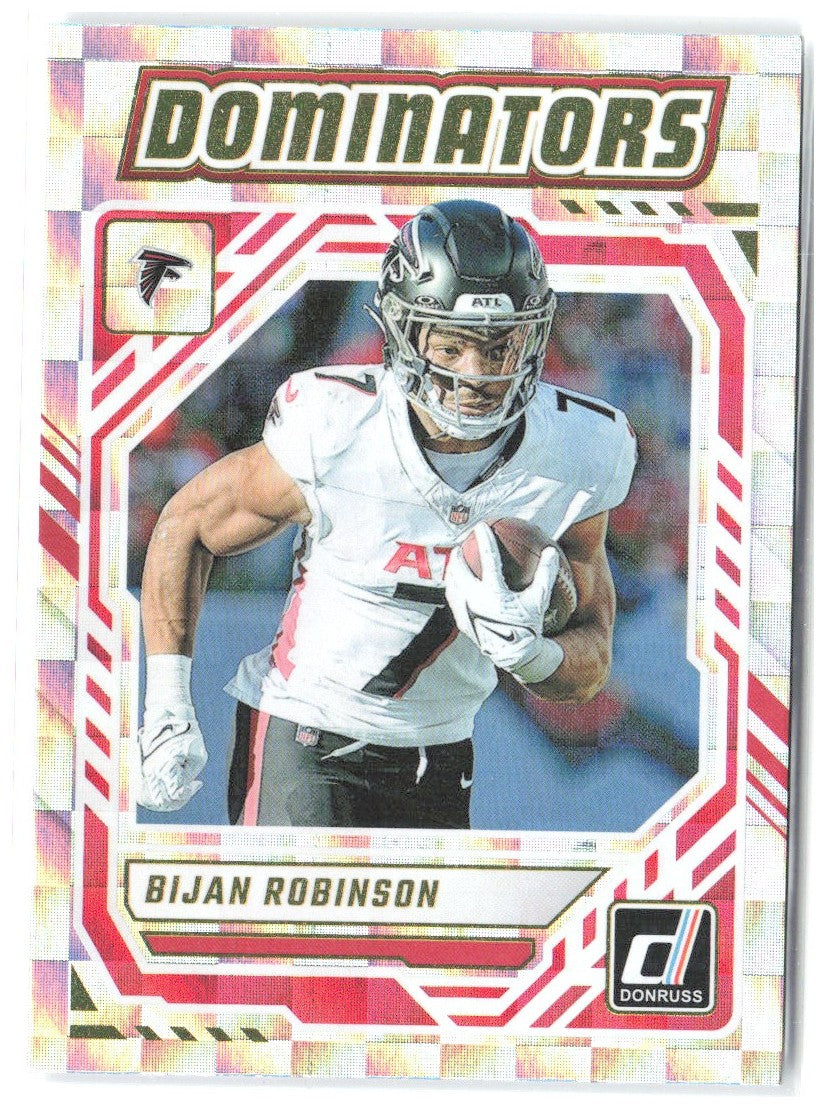 Bijan Robinson Donruss - Dominators DOM-BRN 2025 Atlanta Falcons