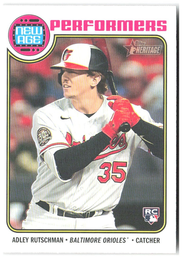 Adley Rutschman Topps Heritage - New Age Performers NA-3 2023 Baltimore Orioles