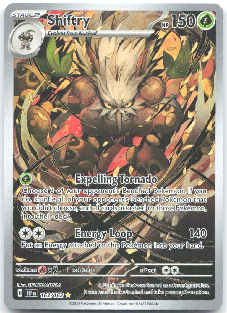Shiftry Holo Illustration Rare SV05: Temporal Forces 163/162 NM SIE NANAHARA