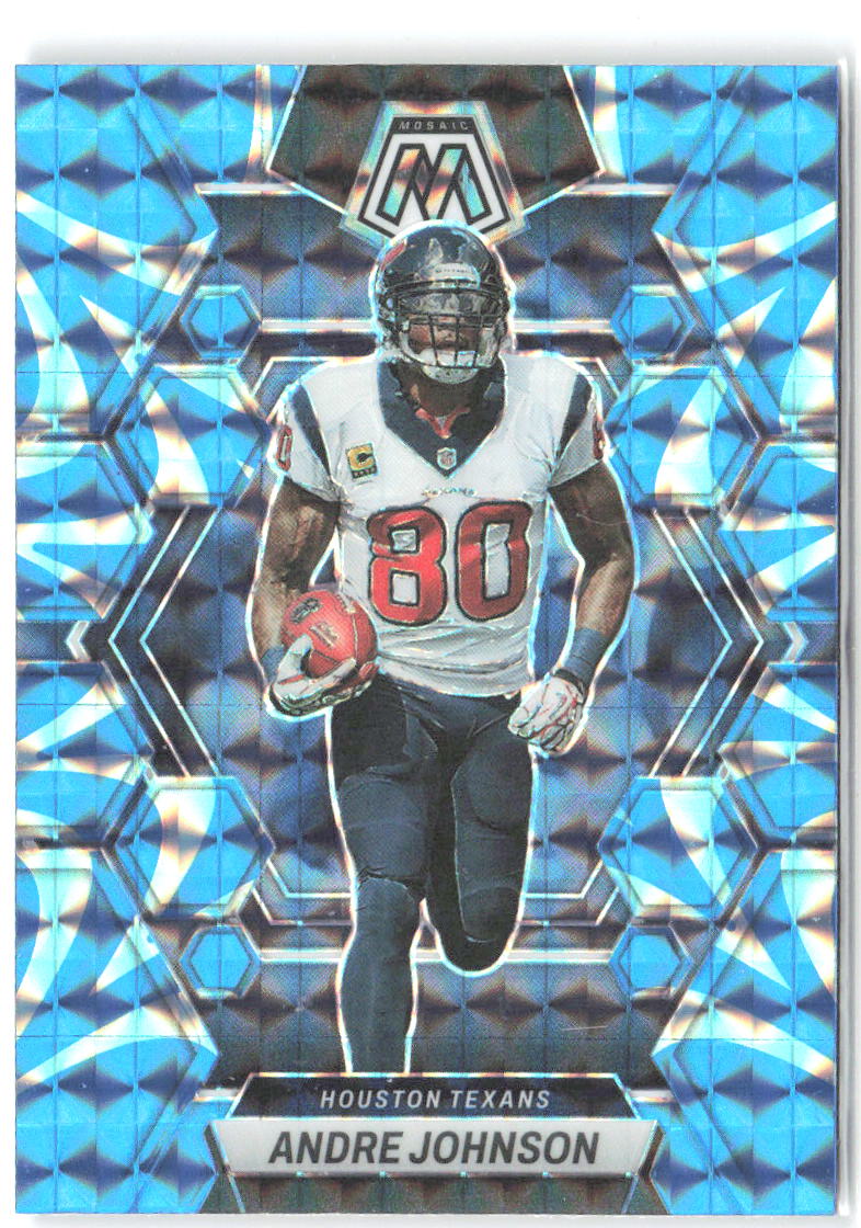 Andre Johnson Panini Mosaic - Reactive Blue Mosaic 92 2023 Houston Texans