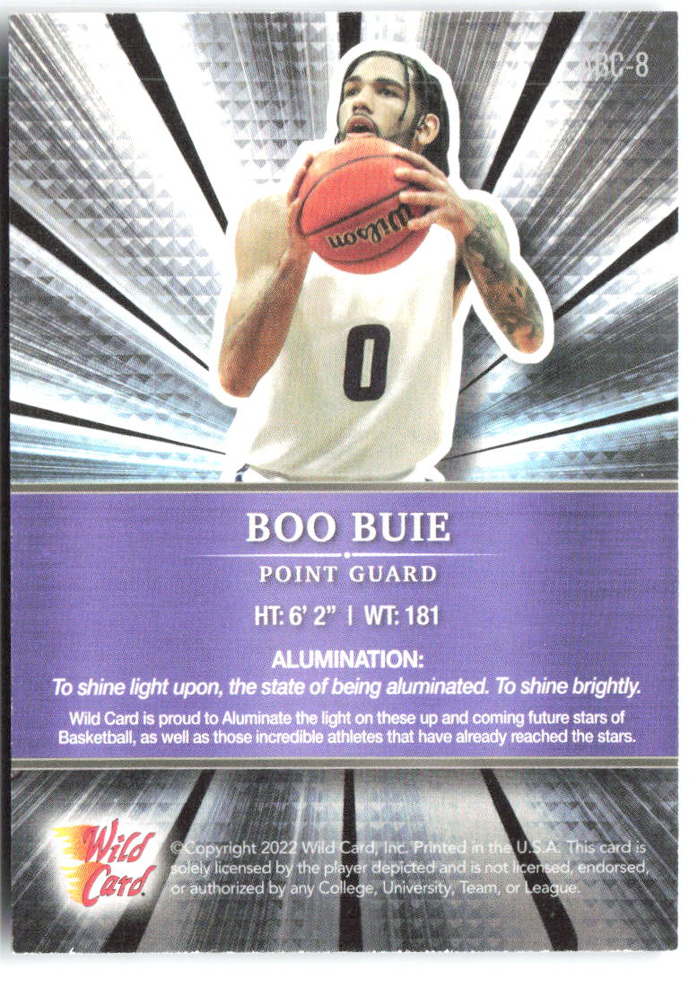Boo Buie Wild Card Alumination ABC-8 2021-22 Northwestern Wildcats