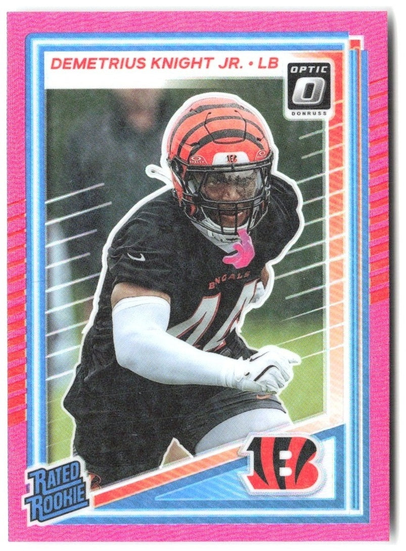 Demetrius Knight Jr. Donruss Optic - Pink 296 2025 Cincinnati Bengals