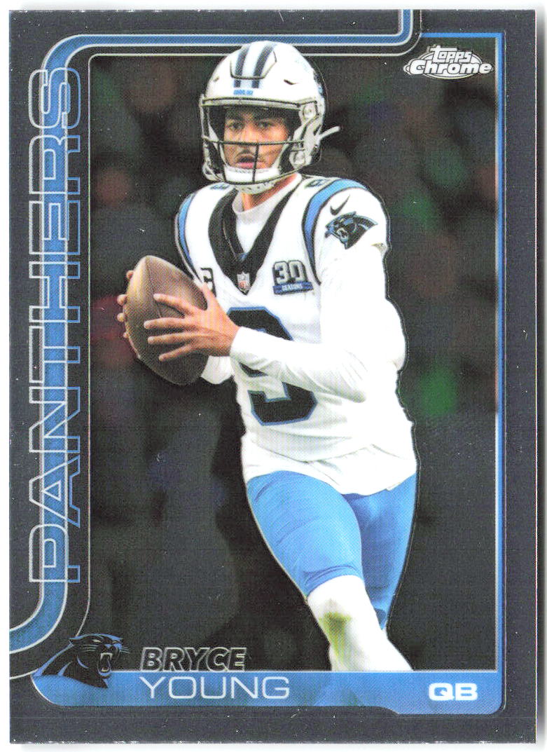 Bryce Young Topps Chrome 40 2025 Carolina Panthers