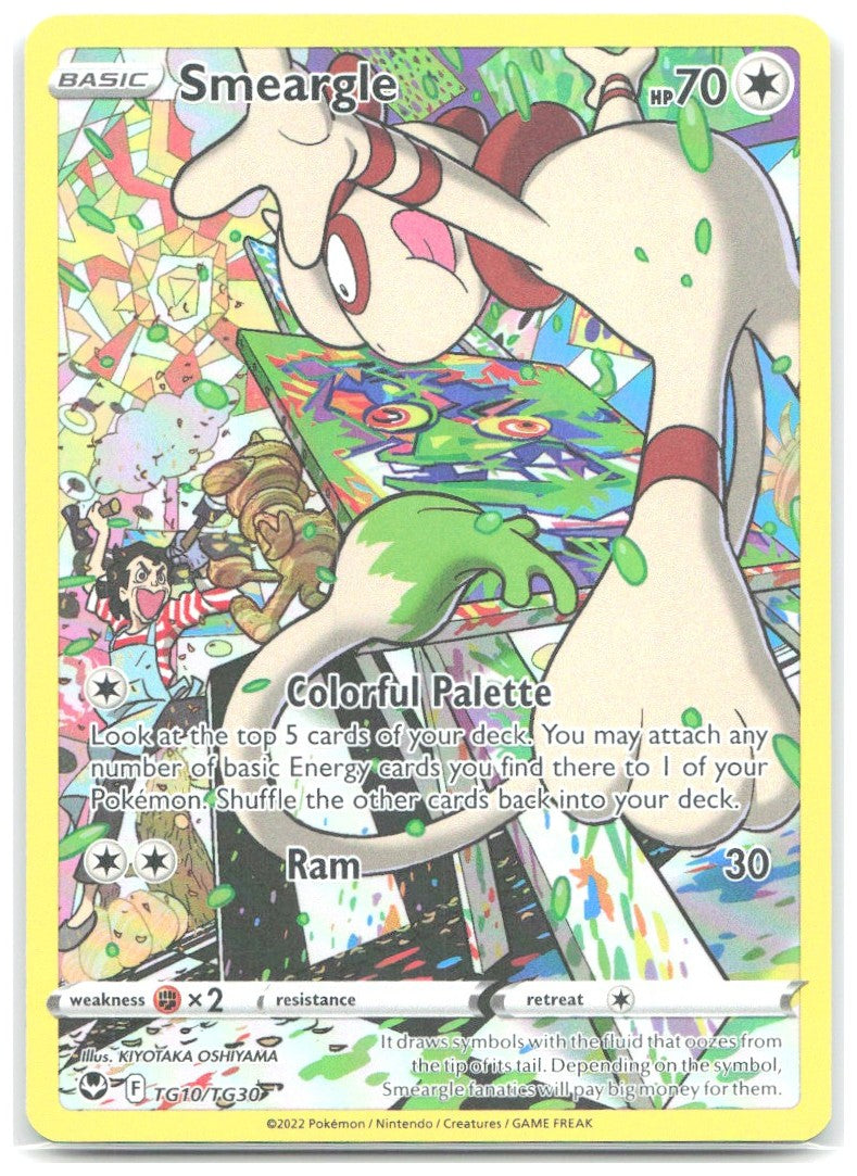 Smeargle Holo Ultra Rare SWSH12 Silver Tempest Trainer Gallery TG10/TG30 NM