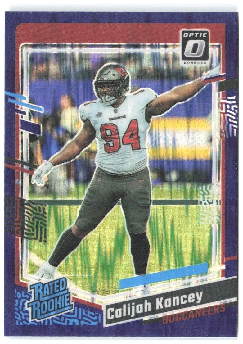 Calijah Kancey Donruss Optic - Purple Shock 295 2023 Tampa Bay Buccaneers