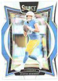 Justin Herbert Panini Select - Silver Prizm Die Cut 41 2024 Los Angeles Chargers