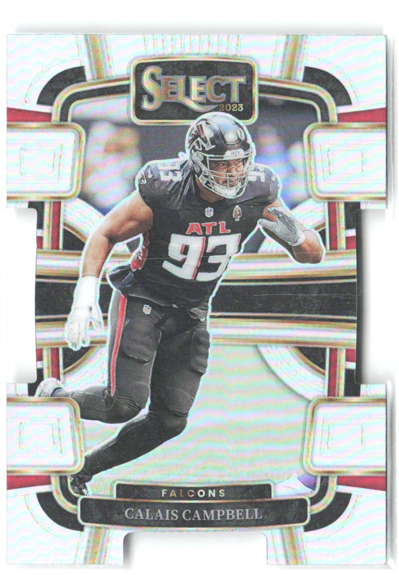 Calais Campbell Panini Select - Silver Prizms Die Cuts 5 2023 Atlanta Falcons