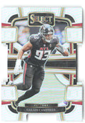 Calais Campbell Panini Select - Silver Prizms Die Cuts 5 2023 Atlanta Falcons