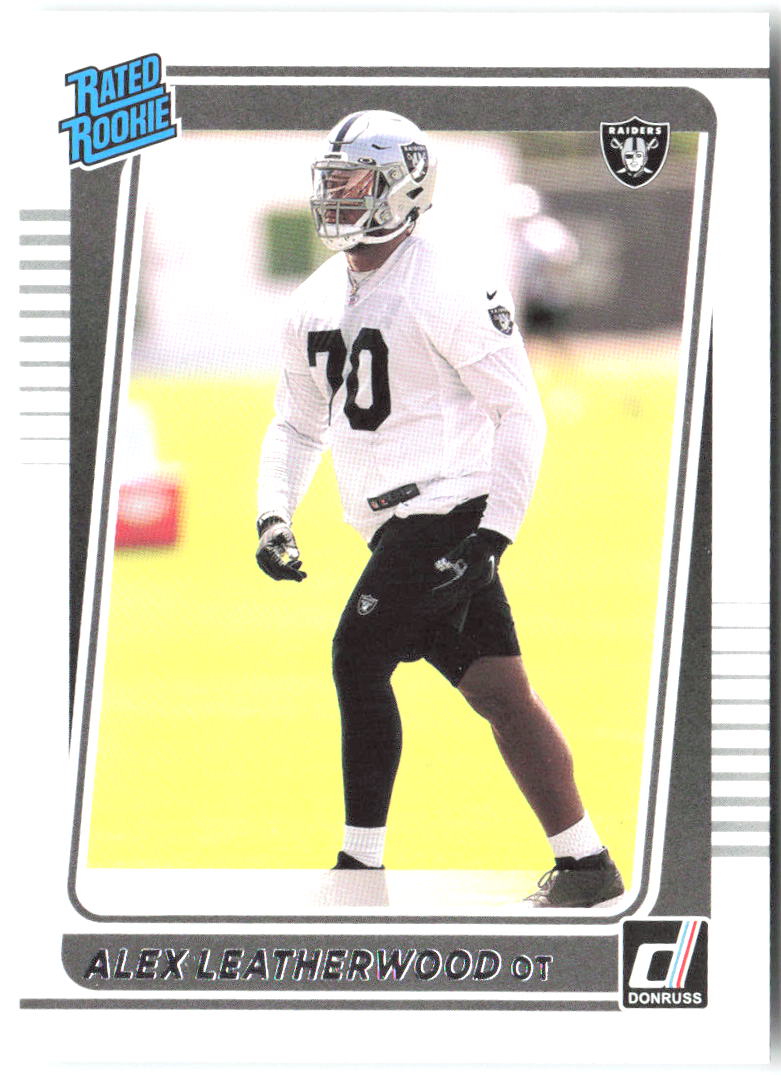 Alex Leatherwood Donruss 335 2021 Las Vegas Raiders RC