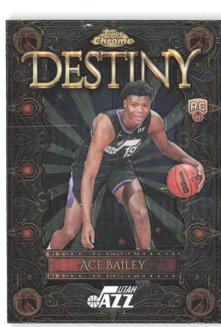 Ace Bailey Topps Chrome - Destiny D-5 2025-26 Utah Jazz