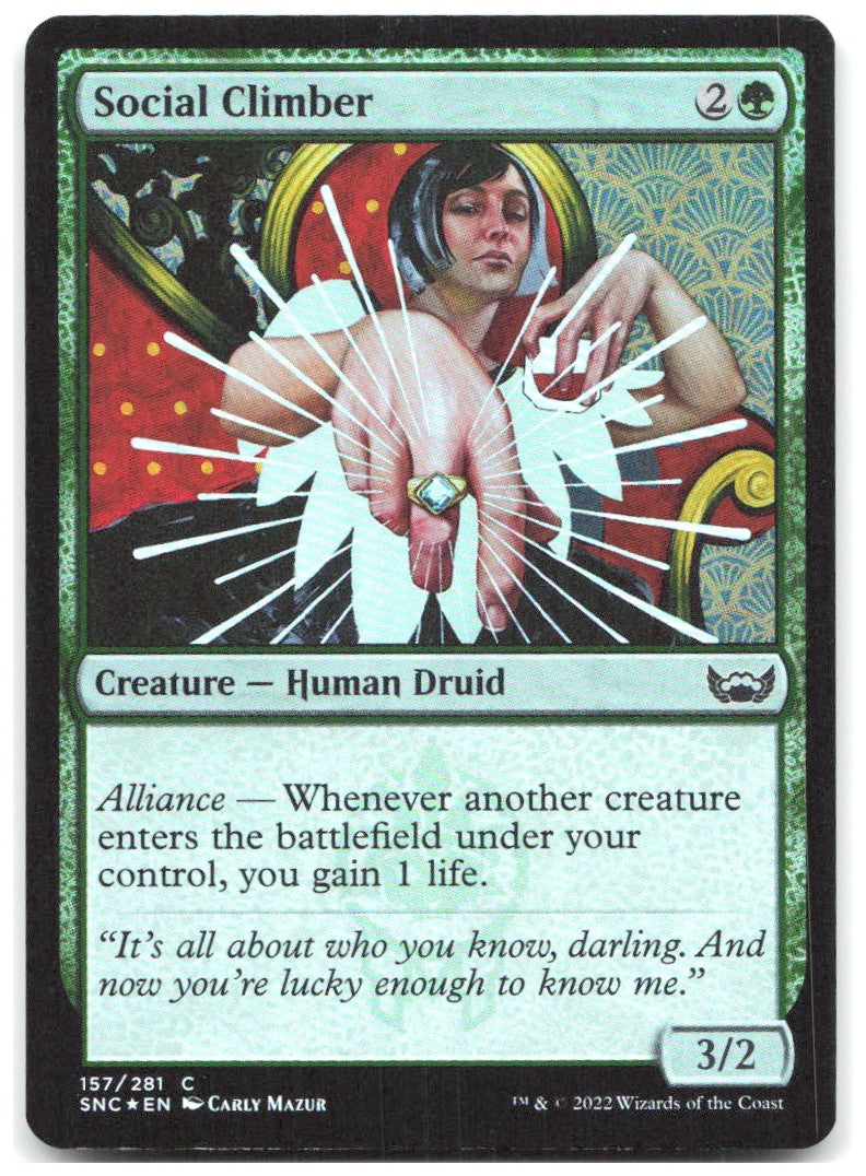 Social Climber Foil C Streets of New Capenna 157 NM Carly Mazur