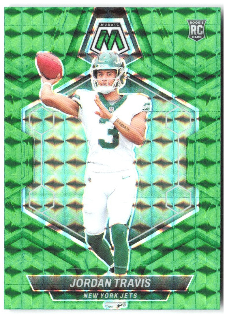 Jordan Travis Panini Mosaic - Mosaic Green 395 2024 New York Jets