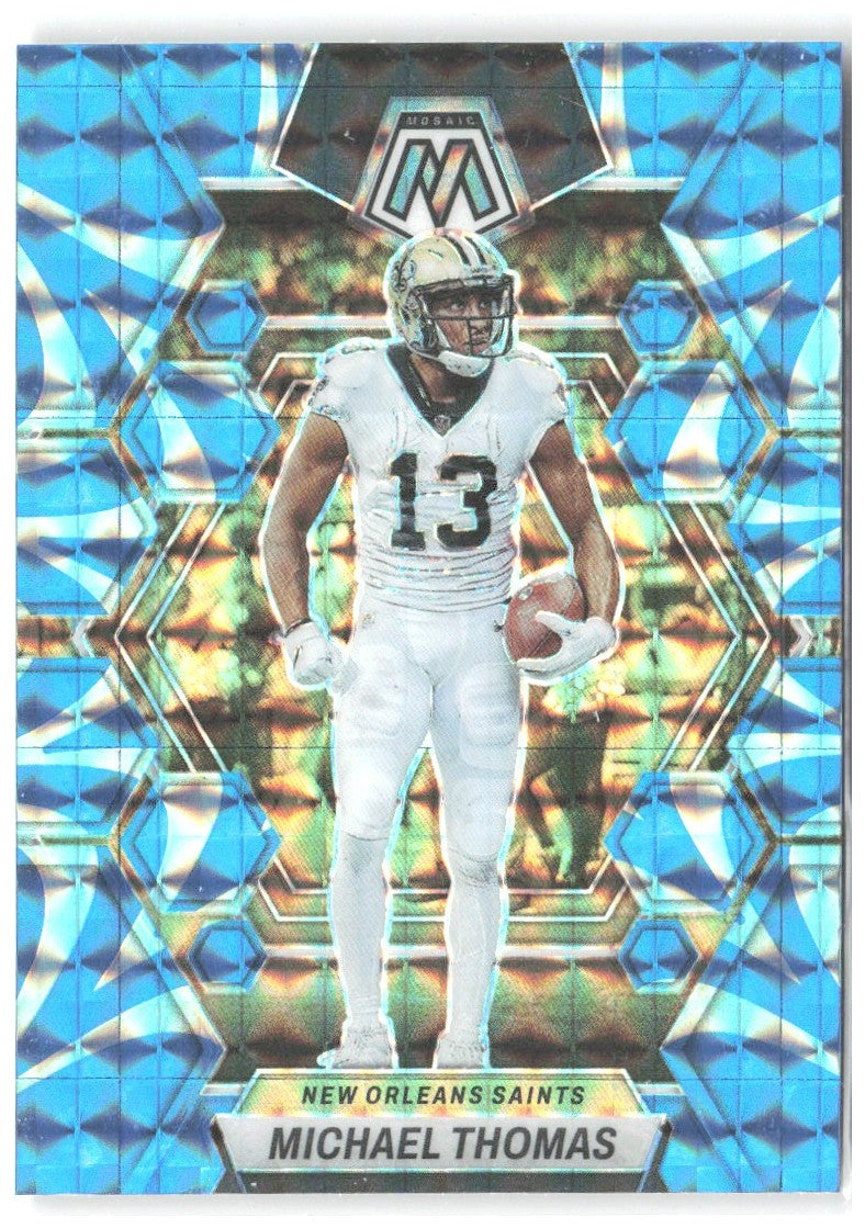 Michael Thomas Panini Mosaic - Reactive Blue Mosaic 171 2023 New Orleans Saints