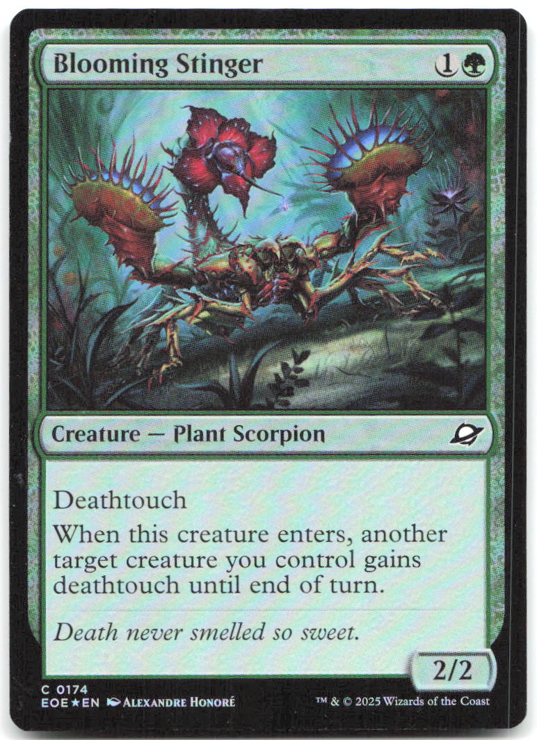 Blooming Stinger Foil C Edge of Eternities 174 NM Alexandre Honoré
