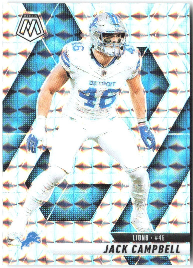 Jack Campbell Panini Mosaic - Mosaic 147 2025 Detroit Lions
