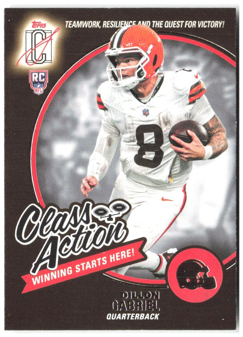 Dillon Gabriel Topps Signature Class - Class Action CA-8 2025 Cleveland Browns