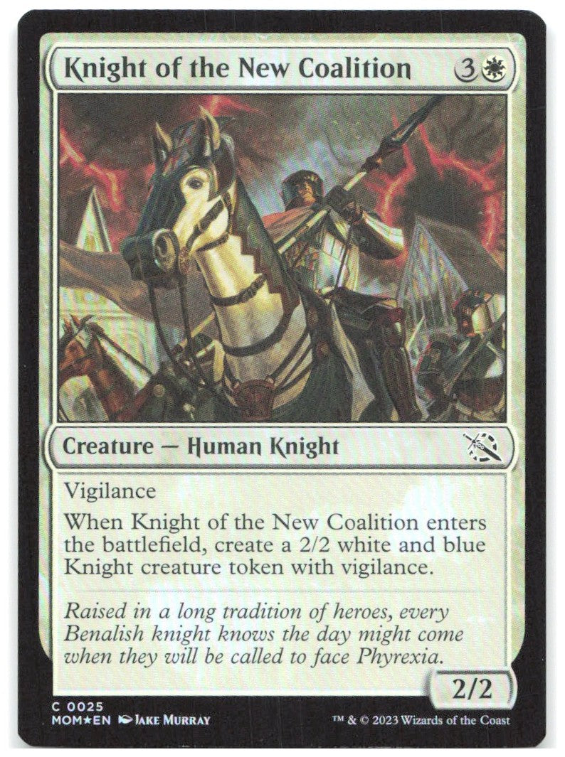 Knight of the New Coalition Foil C March of the Machine 25 NM Jake Murray