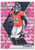 KJ Hamler Panini Mosaic - Prizm Camo Pink 219 2020 Denver Broncos
