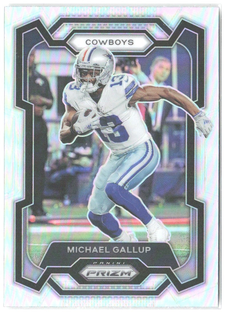 Michael Gallup Panini Prizm - Silver 79 2023 Dallas Cowboys