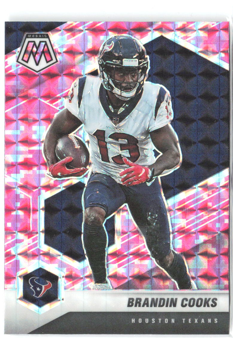Brandin Cooks Panini Mosaic - Prizm Camo Pink 86 2021 Houston Texans