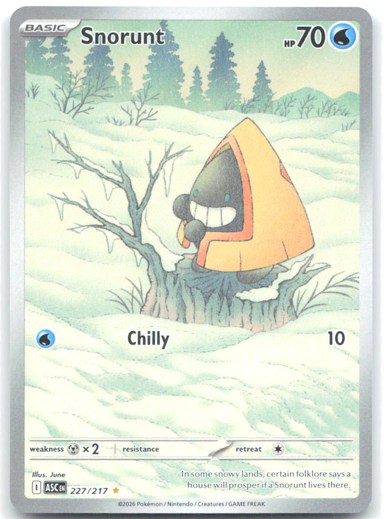 Snorunt Holo Illustration Rare ME: Ascended Heroes 227/217 NM Wintr Wandr