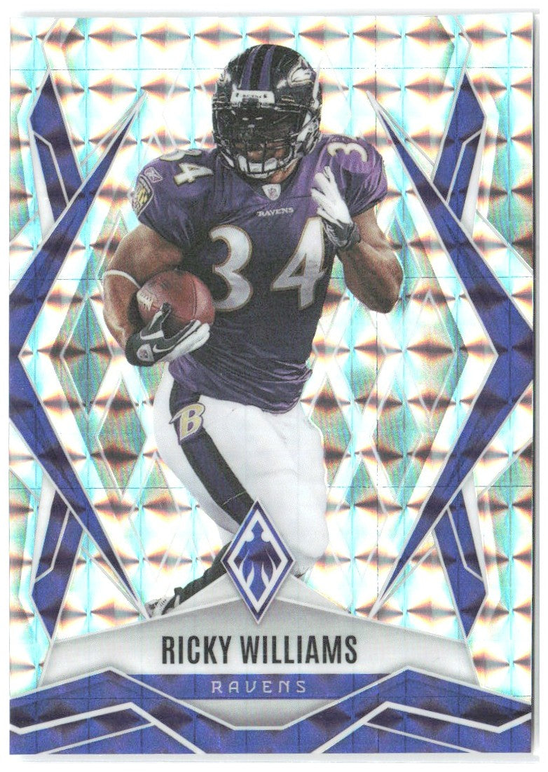 Ricky Williams Panini Phoenix - Silver Pyramids Prizm 81 2025 Baltimore Ravens