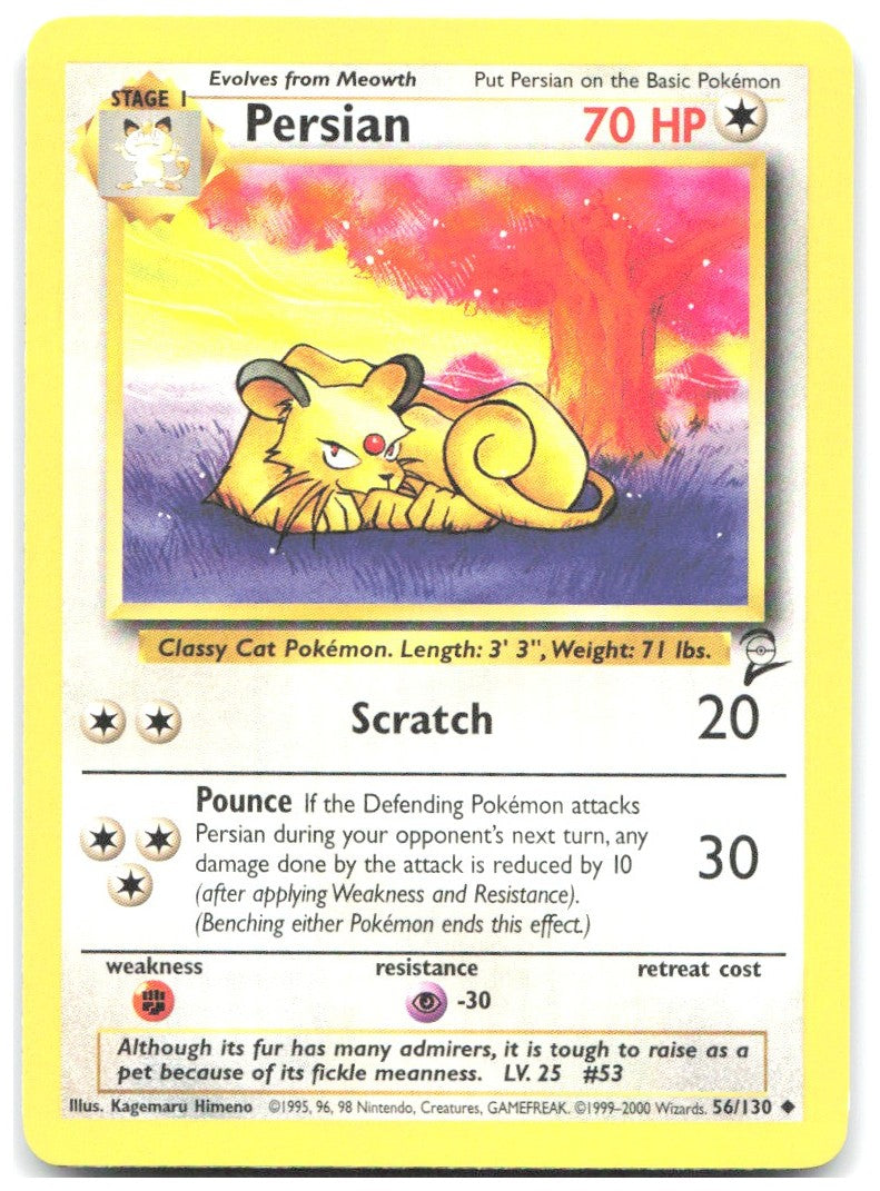 Persian Uncommon Base Set 2 056/130 NM Kagemaru Himeno