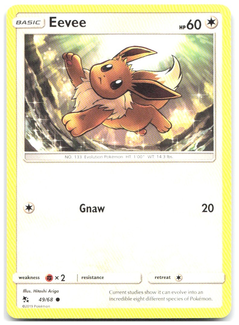 Eevee 49 Common Hidden Fates 49/68 NM Hitoshi Ariga