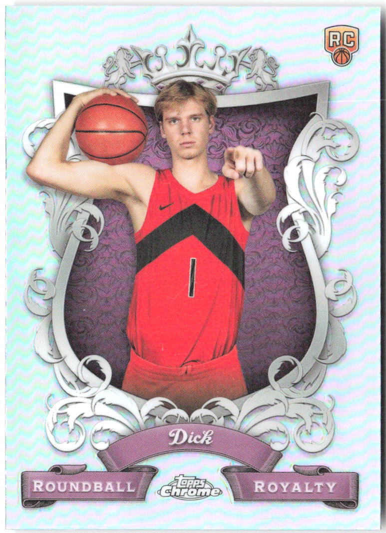 Gradey Dick Topps Chrome - Roundball Royalty RR-17 2023-24 Toronto Raptors