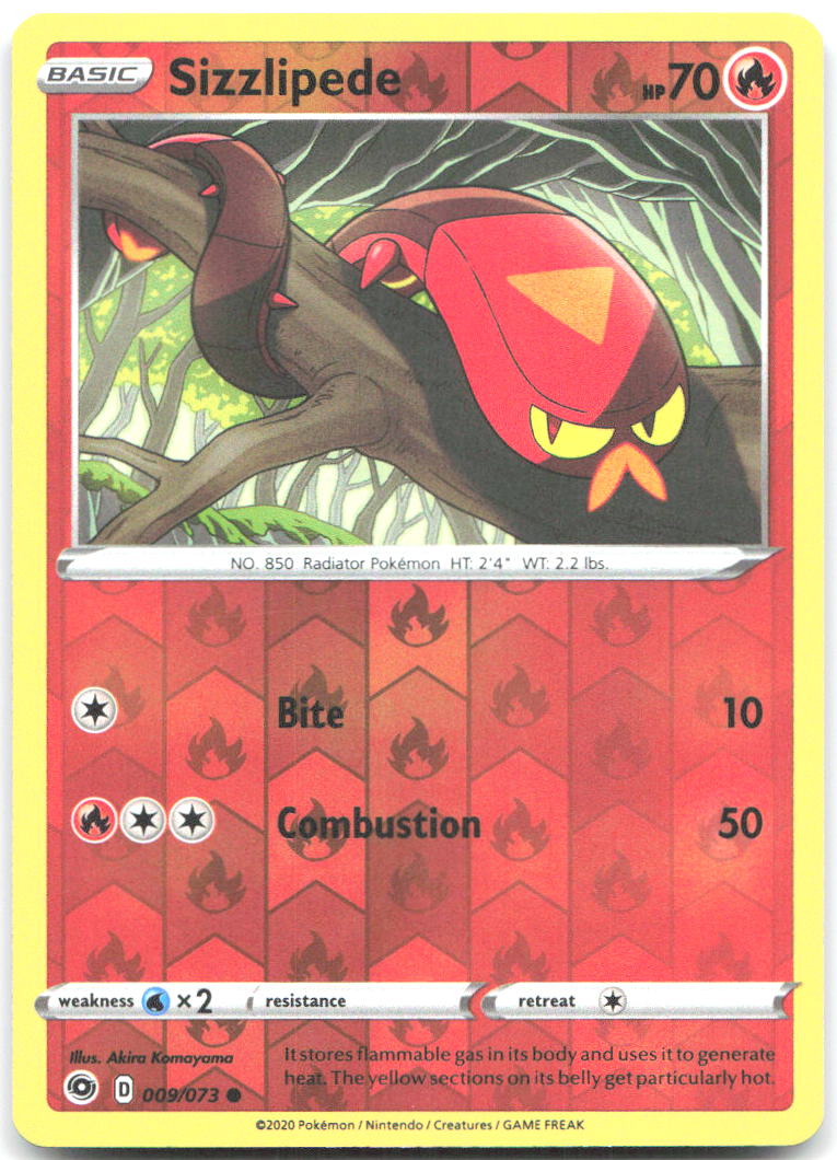 Sizzlipede Reverse Holo Common Champion's Path 09/73 NM Akira Komayama