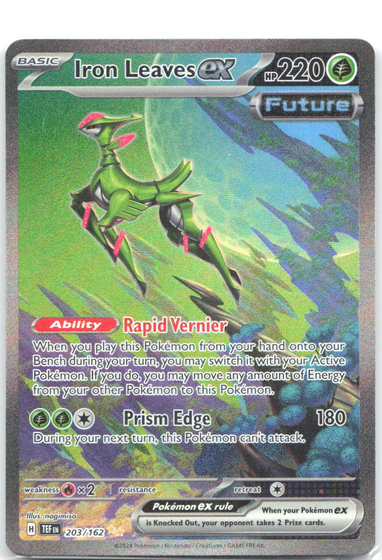Iron Leaves ex Holo Special Illustration Rare SV05: Temporal Forces 203/162 NM 5ban Graphics