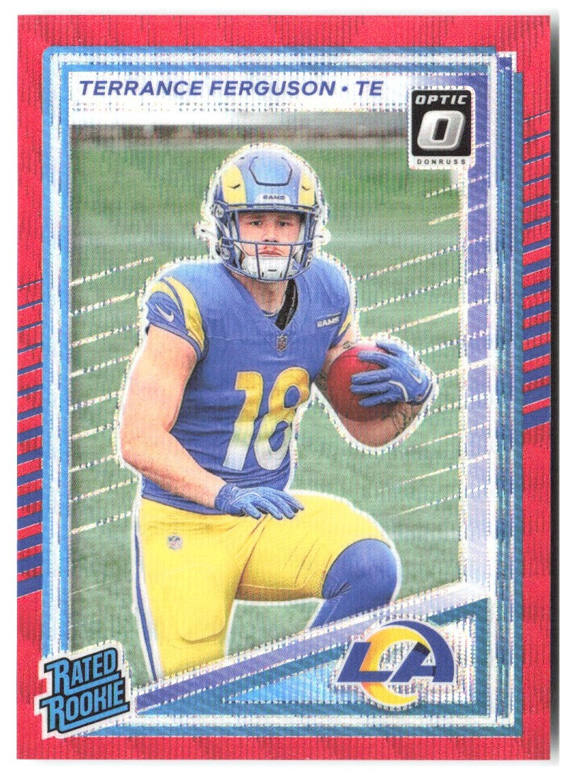 Terrance Ferguson Donruss Optic Rated Rookies Red Wave 323 2025 Los Angeles Rams