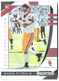 Michael Pittman Jr. Panini Prizm Draft Picks Prizms Silver 145 2020 USC Trojans
