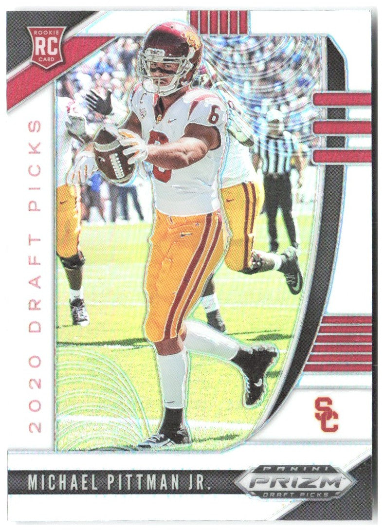 Michael Pittman Jr. Panini Prizm Draft Picks Prizms Silver 145 2020 USC Trojans