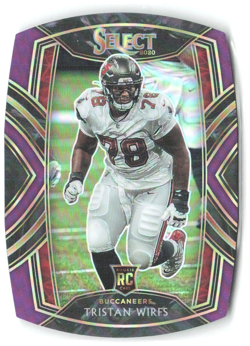 Tristan Wirfs Panini Select - Purple Prizm Die Cut 290 2020 Tampa Bay Buccaneers