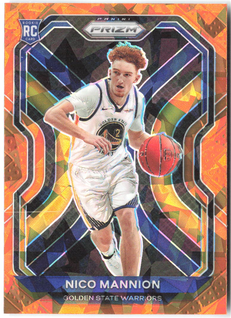 Nico Mannion Panini Prizm - Orange Ice Prizms 293 2020-21 Golden State Warriors