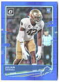 Julian Okwara Donruss Optic - Blue Hyper 144 2020 Detroit Lions