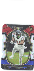 Dameon Pierce Panini Select - Red and Blue Prizm Die Cut 47 2022 Houston Texans