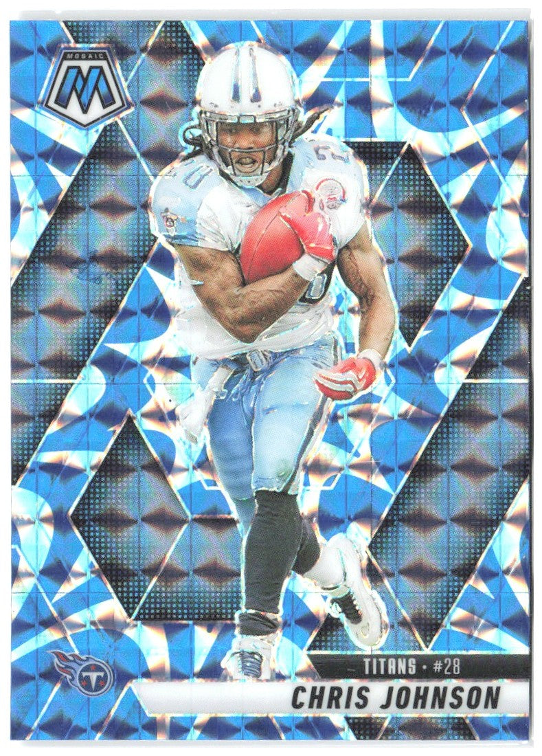 Chris Johnson Panini Mosaic - Mosaic Reactive Blue 224 2025 Tennessee Titans