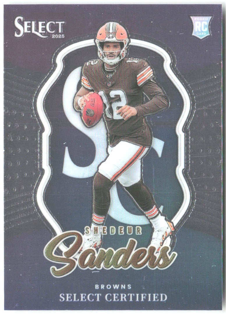 Shedeur Sanders Panini Select Select Certified Rookies 12 2025 Cleveland Browns