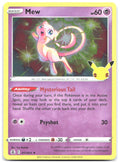 Mew Holo Rare Celebrations 011/025 NM Yuu Nishida