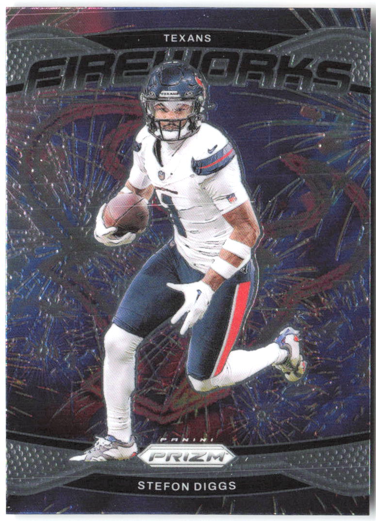 Stefon Diggs Panini Prizm - Fireworks 9 2024 Houston Texans