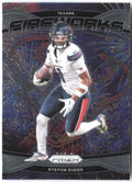 Stefon Diggs Panini Prizm - Fireworks 9 2024 Houston Texans