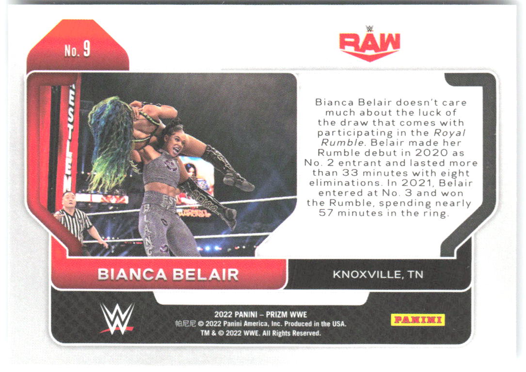 Bianca Belair Panini Prizm WWE 9 2022