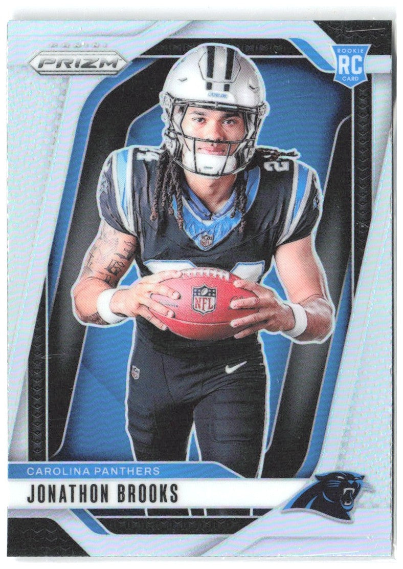 Jonathon Brooks Prizm - Rookie Variations Silver Prizm 21 2024 Carolina Panthers