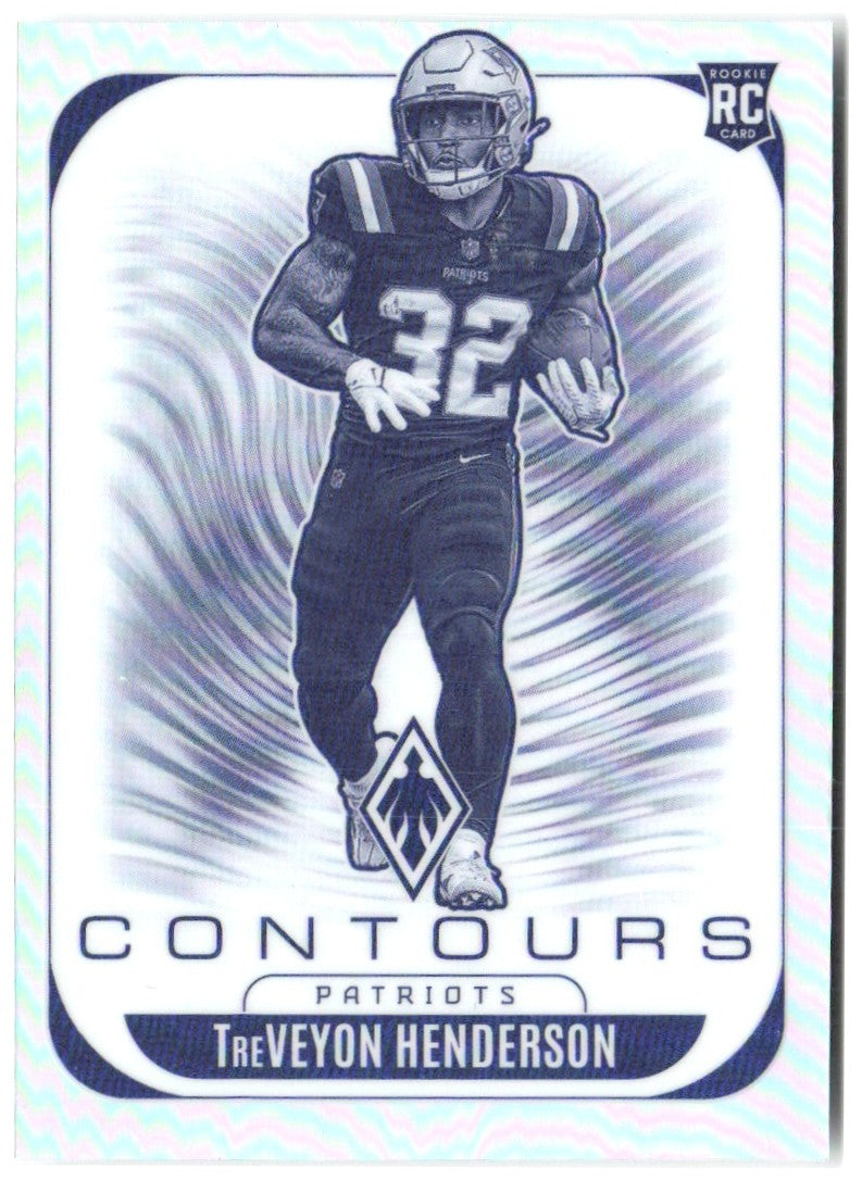 TreVeyon Henderson Panini Phoenix - Contours 22 2025 New England Patriots