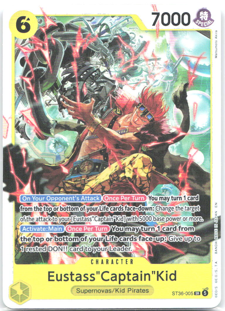 Eustass"Captain"Kid Foil SR Starter Deck 36 YELLOW ST36 005 NM