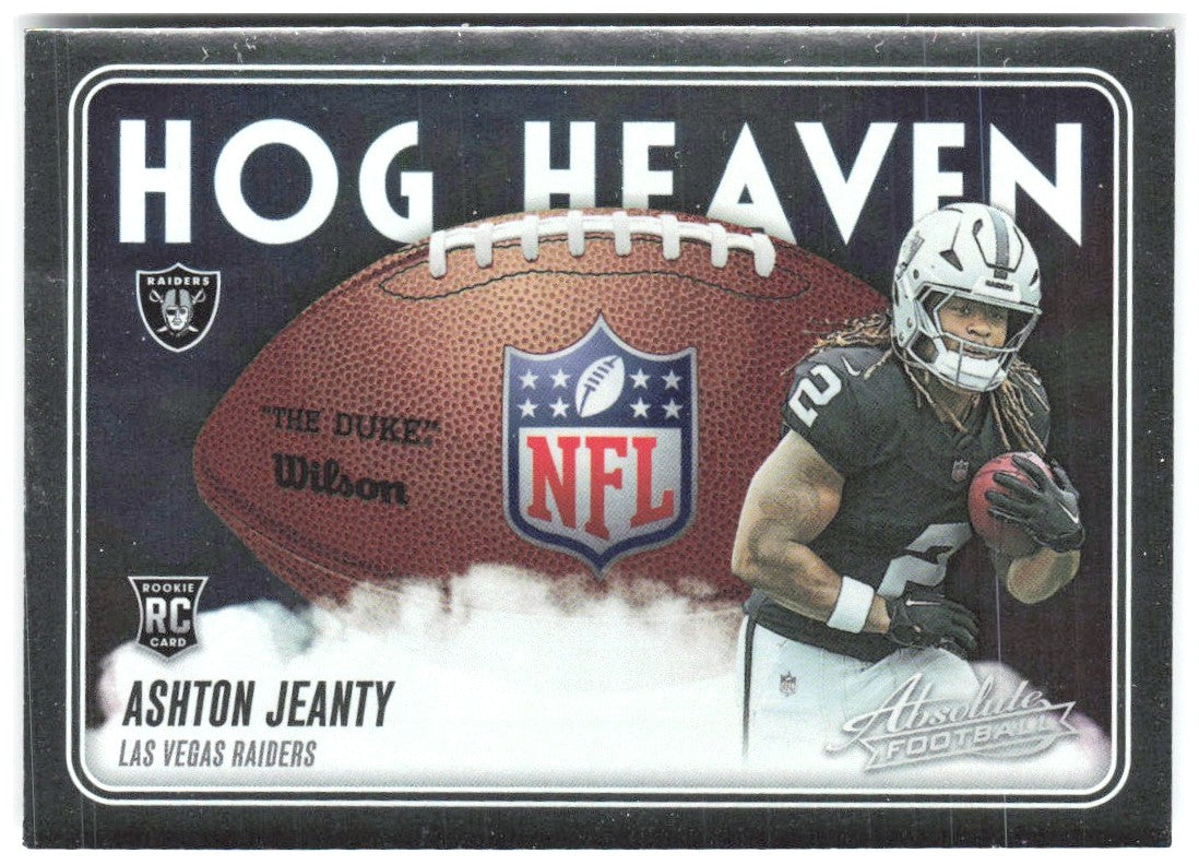 Ashton Jeanty Panini Absolute - Hog Heaven HH-AJY 2025 Las Vegas Raiders