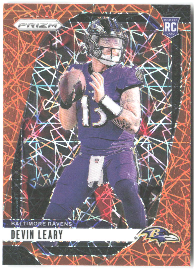 Devin Leary Panini Prizm - Lazer 327 2024 Baltimore Ravens